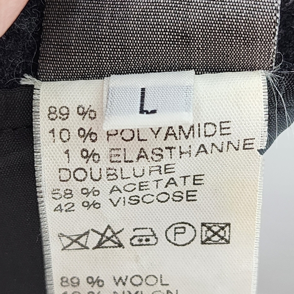 Lilith Women's Wool Blend Solid Pleated Hem Midi Skirt - L - Picture 7 of 8